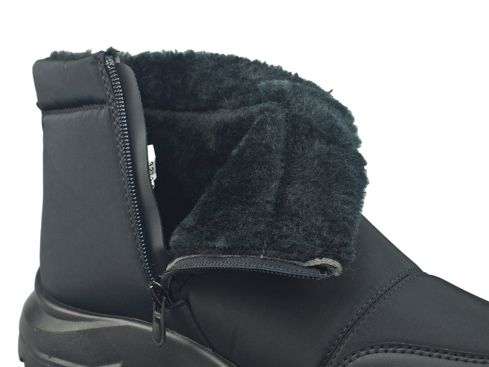 Buty zimowe ocieplane Śniegowce Czarne