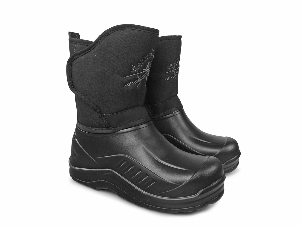 Buty zimowe śniegowce kalosze Czarne