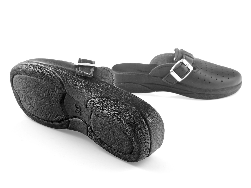 Klapki damskie medyczne Czarne