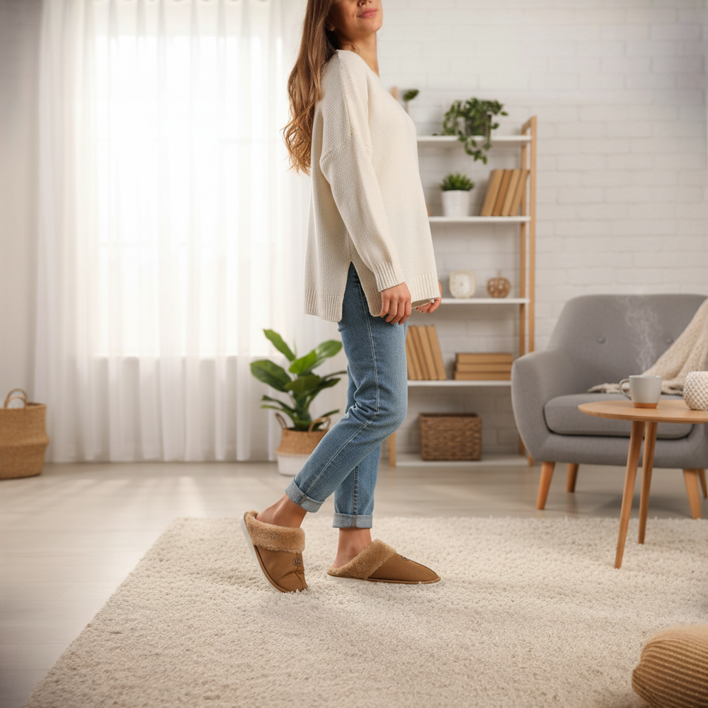 Kapcie domowe ocieplane DZG EMU