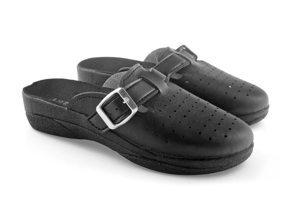 Klapki damskie medyczne Czarne