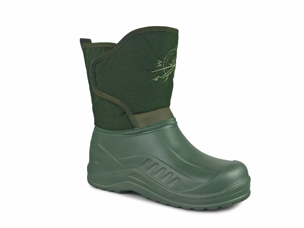 Buty zimowe śniegowce kalosze Zielone