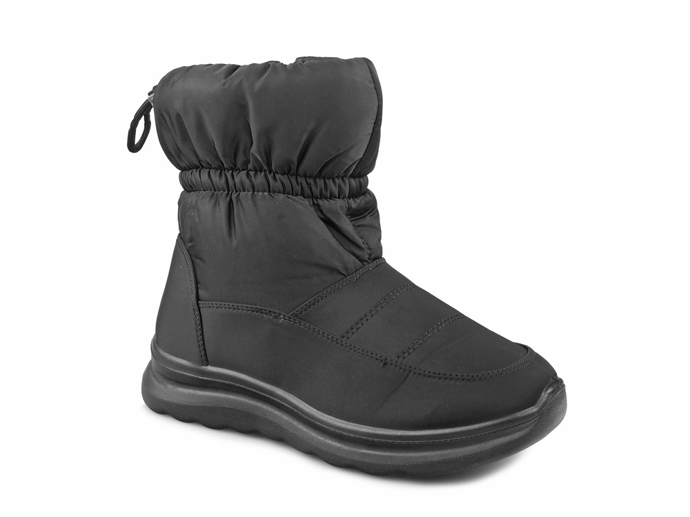 Buty zimowe damskie ocieplane Śniegowce Czarne