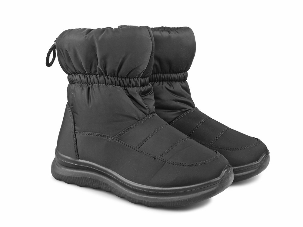 Buty zimowe damskie ocieplane Śniegowce Czarne