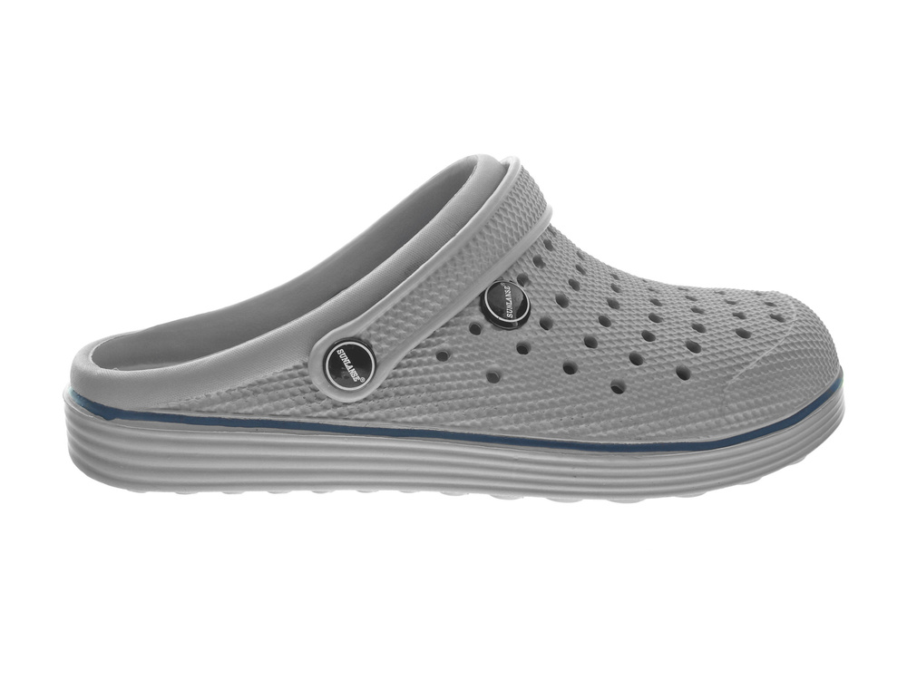 Klapki ogrodowe męskie chodaki  H369 Szare