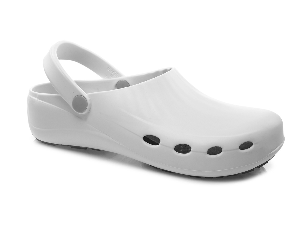 Klapki Camminare Prima Clog Białe 
